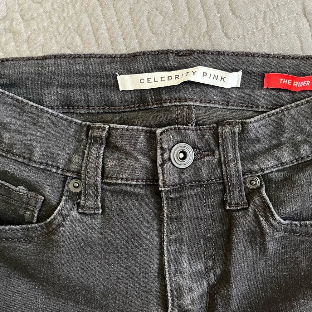 Celebrity Pink Charcoal Denim Jeans - W27 L28 - Picture 3 of 4